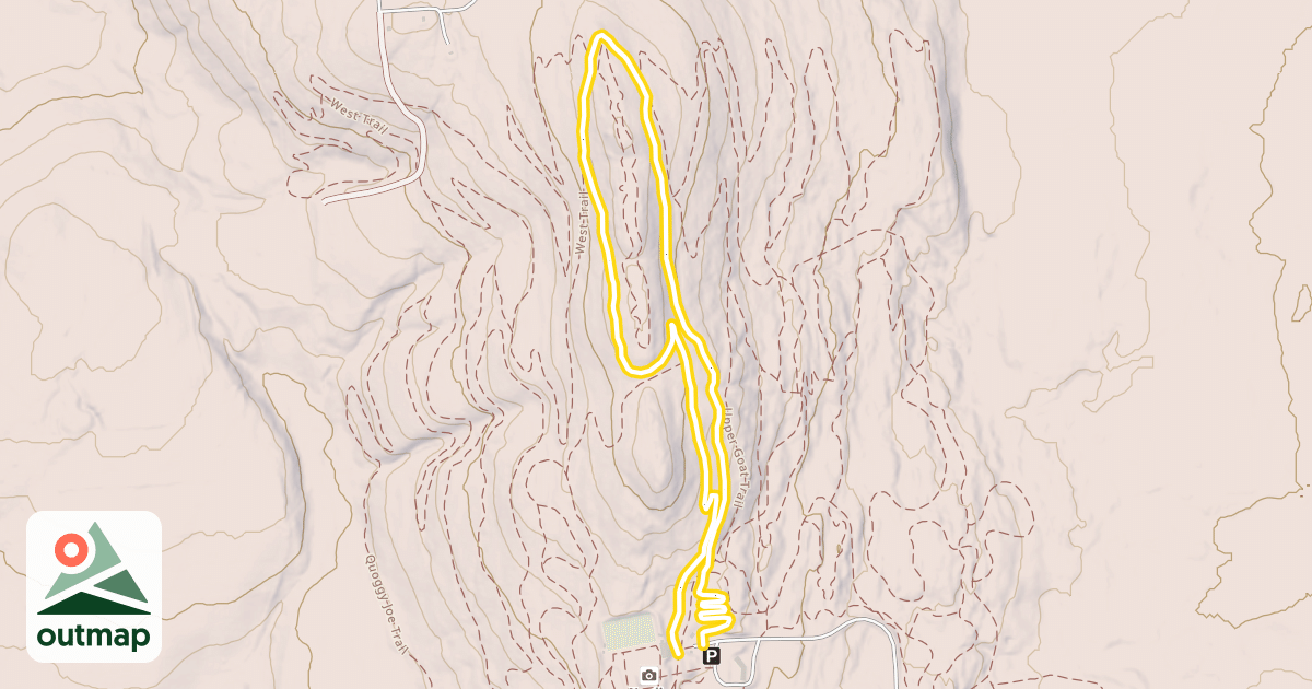 Map of Eric's Around the Mountain