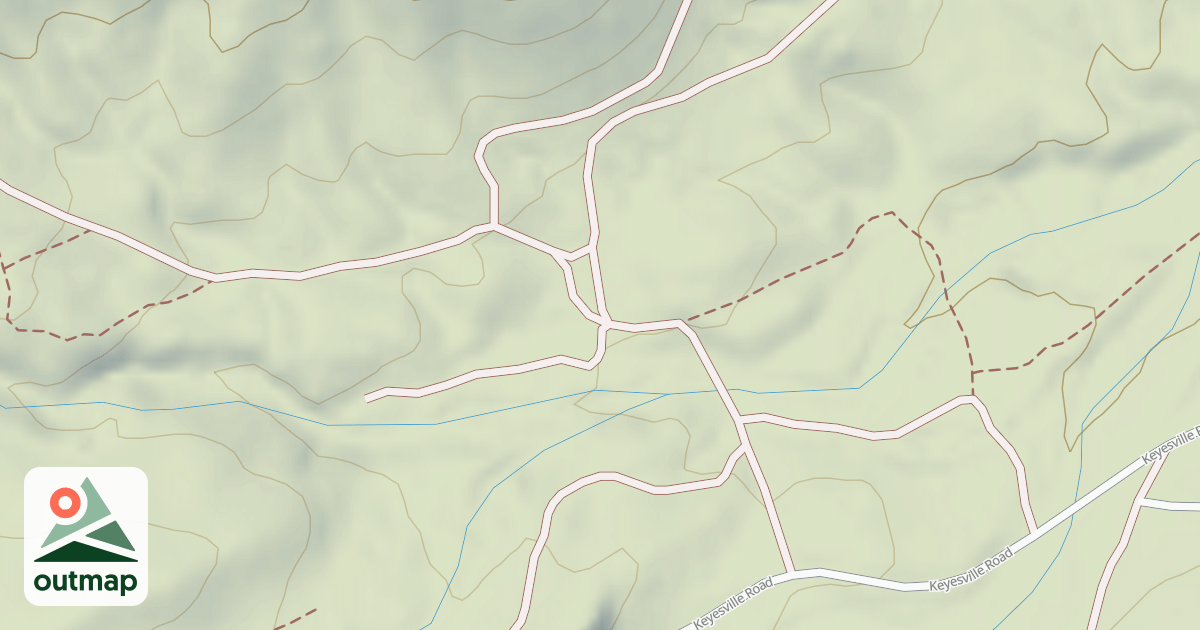 Map of 16070 Keyesville/blk Gulch Usgs Lake Isabel N