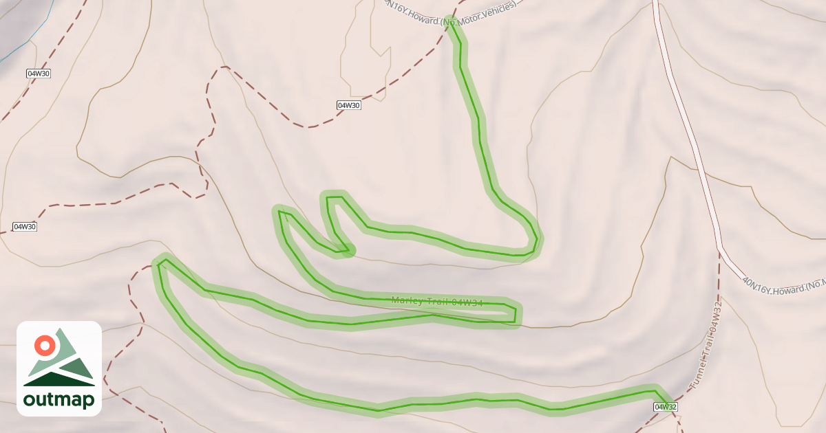 Map of Marley Trail 04W34
