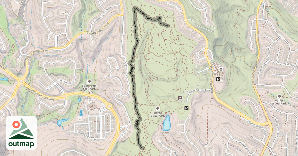Map of West Intermediate Perimeter Trail
