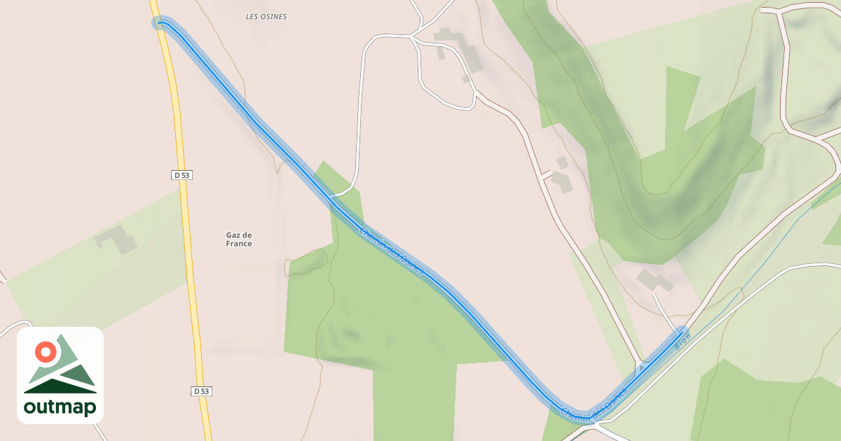 Map of Chemin des Osines
