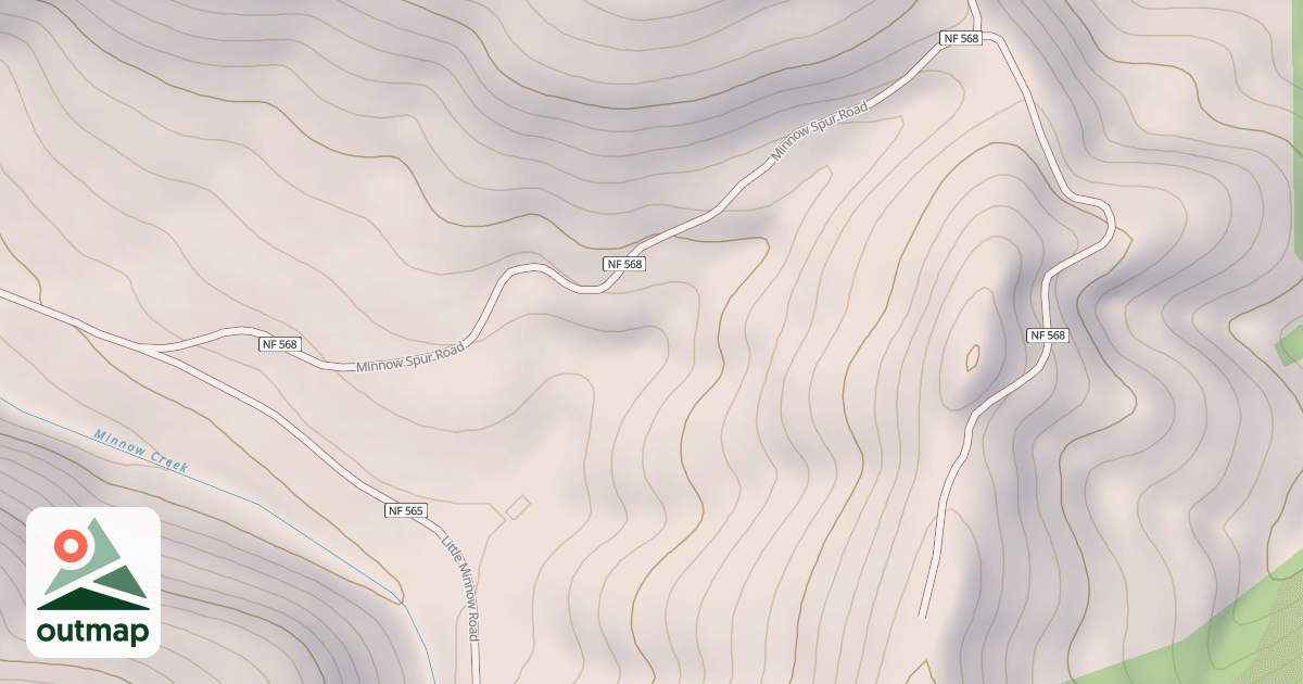Map of MINNOW SPUR