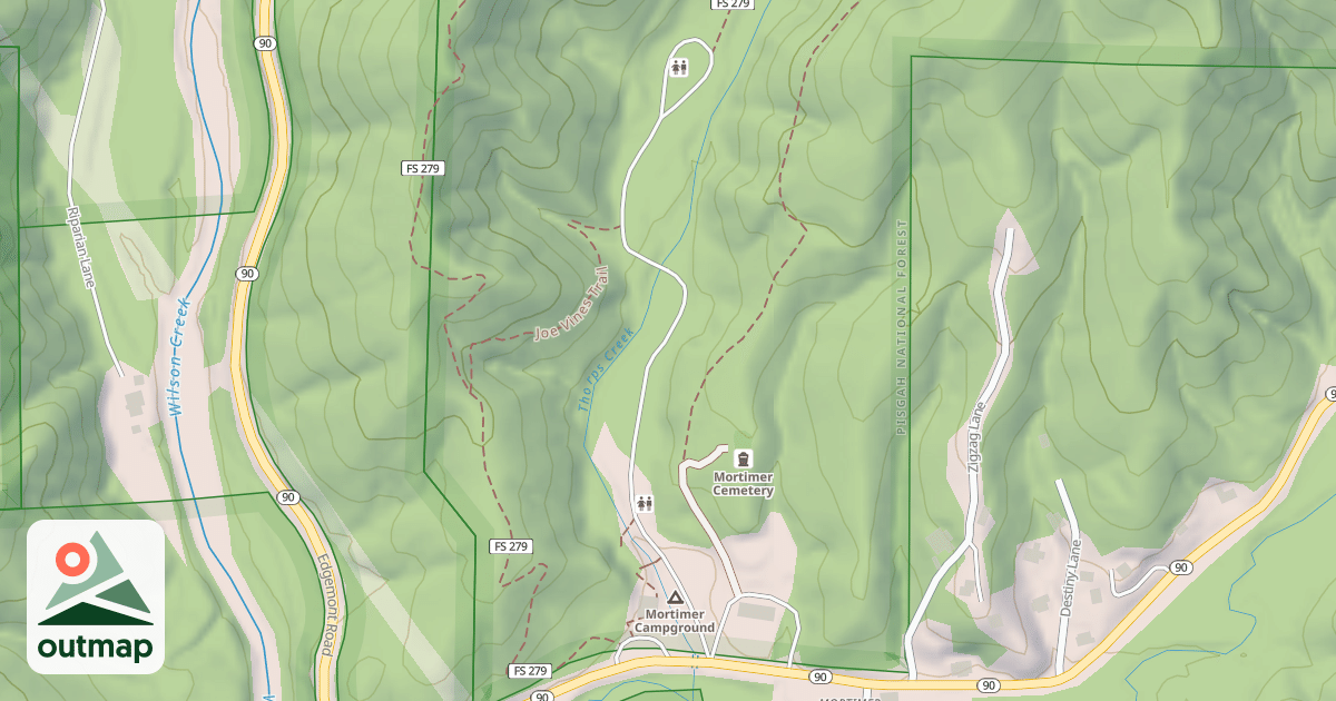 Map of MORTIMER R.A.