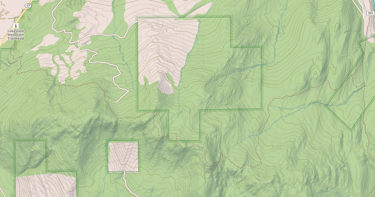 Map preview of Lakeview Mountain