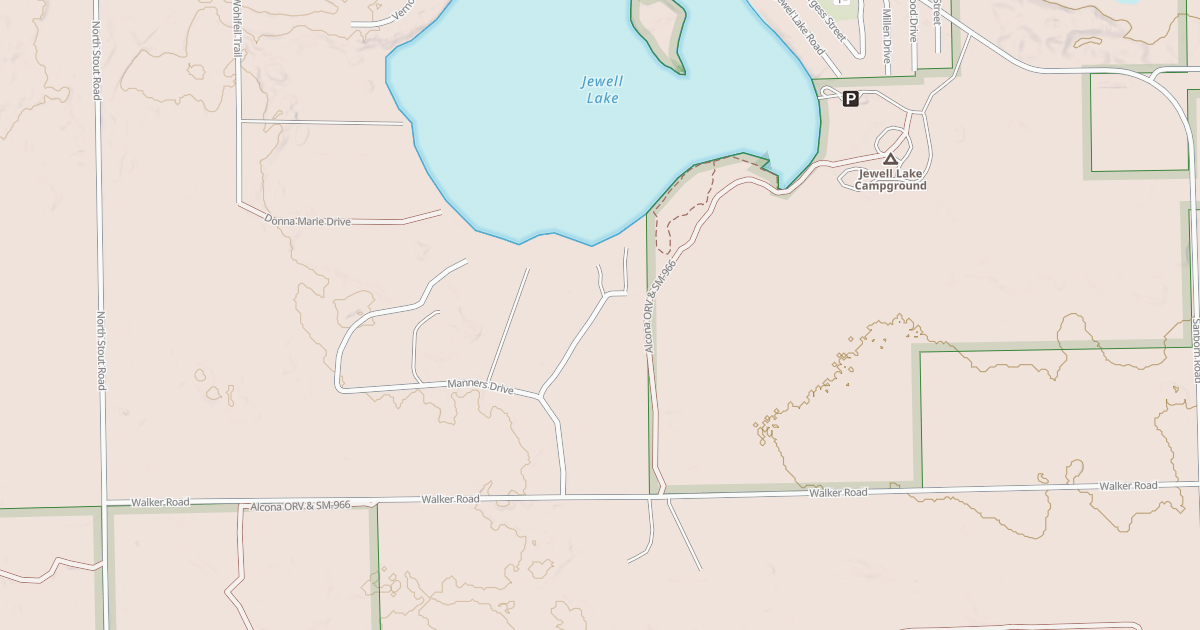 Map preview of Alcona Smt Barton City Dnr966