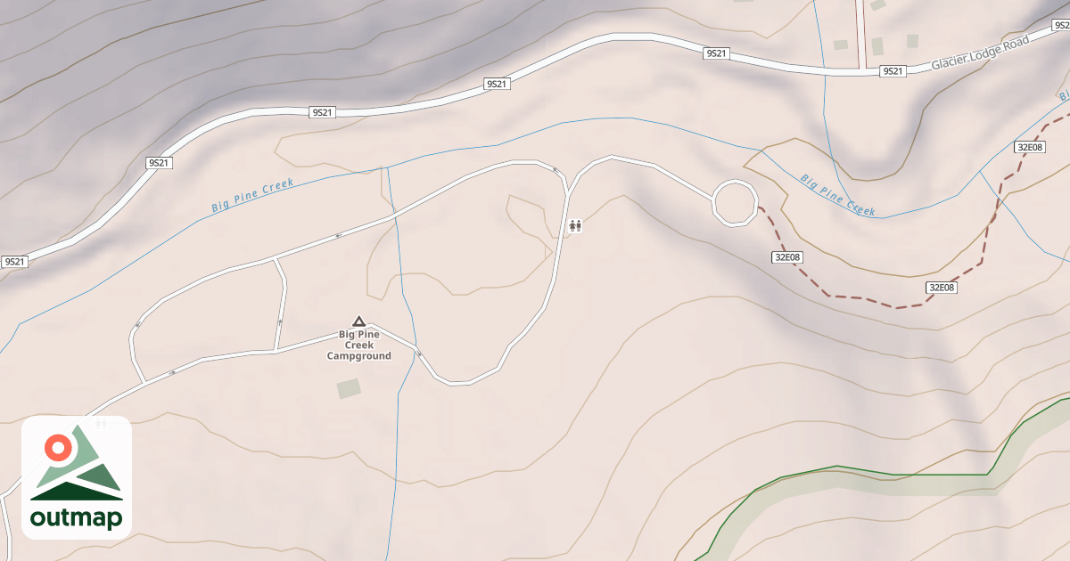 Map of BIG PINE CRK CG CONN2 Q-071