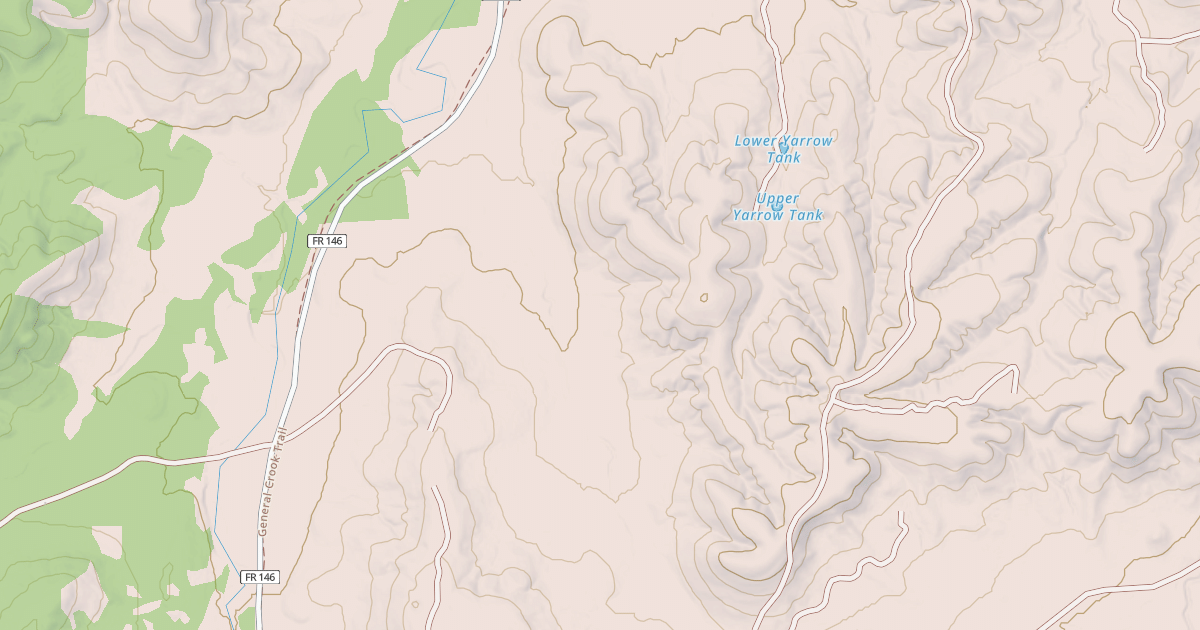 Map preview of USFS National Forest System Roads {5D97DF4A-3444-4D03-83DB-1D85F4BF9E22}