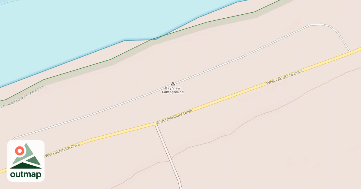 Map of BAY VIEW CAMPGROUND