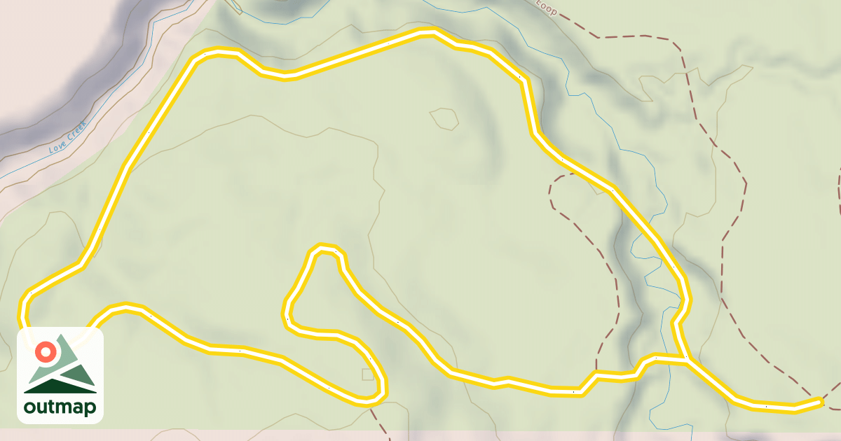 Map of Love Creek Valley Loop