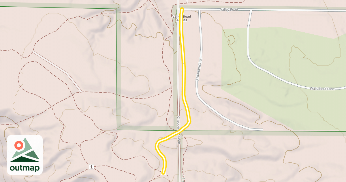 Map of Valley Road Connector