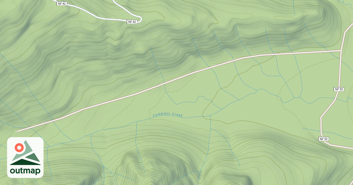 Map of COMPASS CREEK