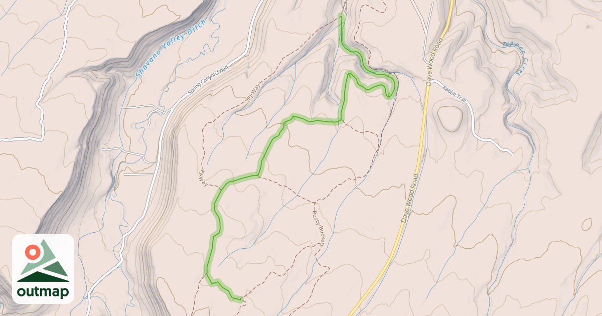 Map of Buzzard Gulch