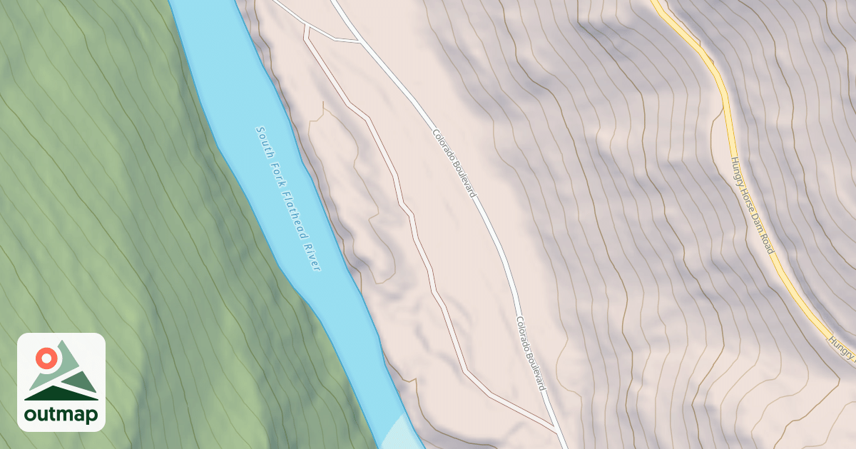 Map of DEVIL'S ELBOW