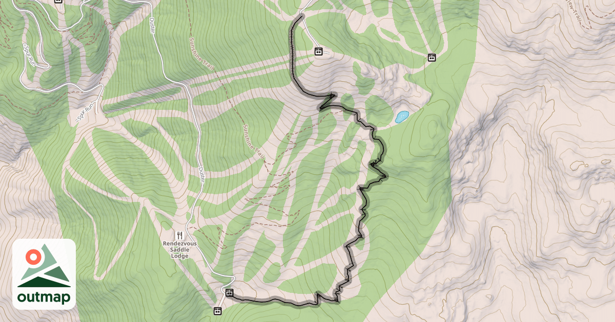 Map of Pete's Wicked Trail