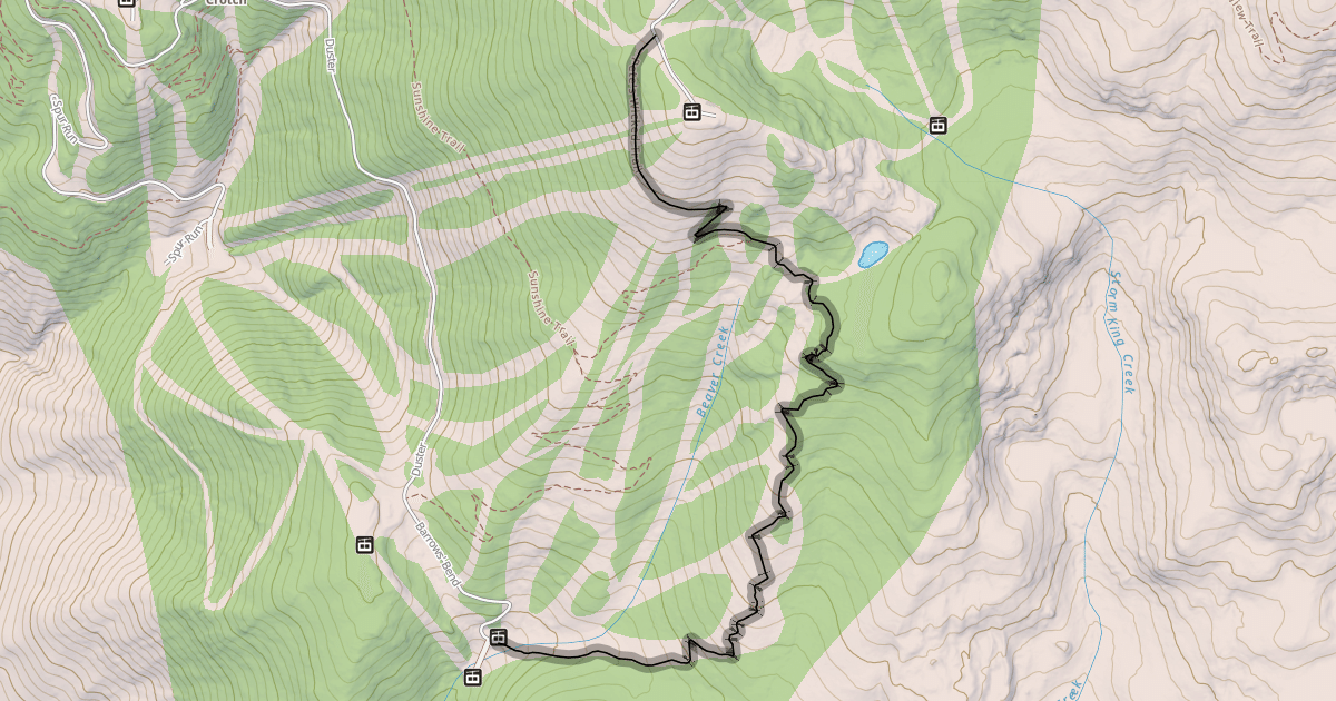 Map preview of Pete's Wicked Trail
