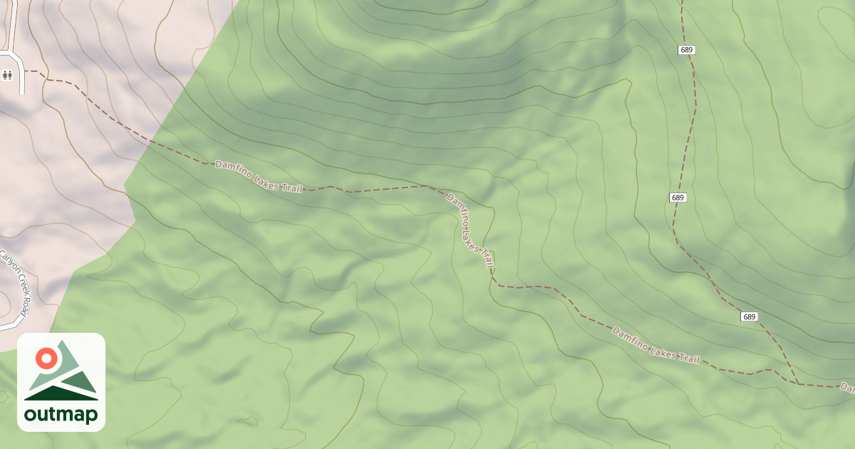 Map of DAMFINO LAKES/EXCELSIOR