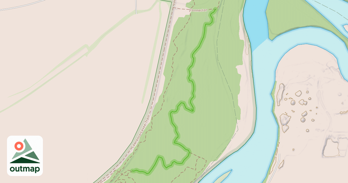 Map of Lawrence River Trail