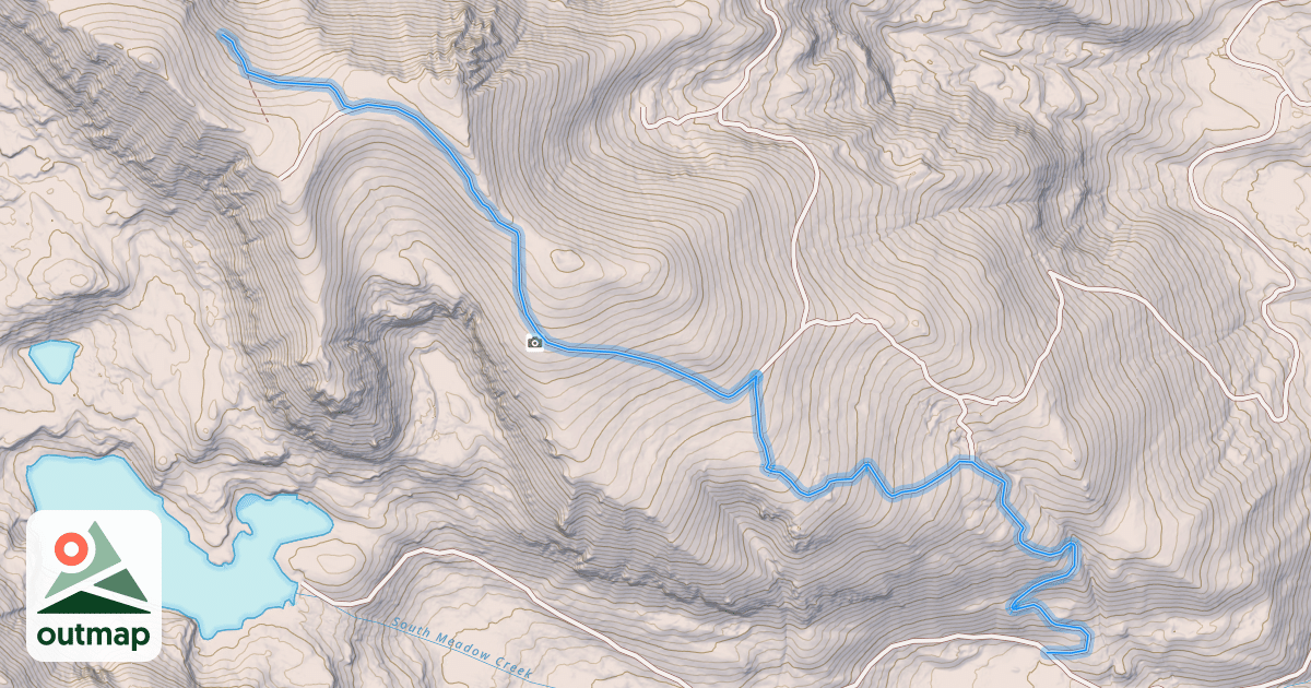 Map of South Baldy Mountain