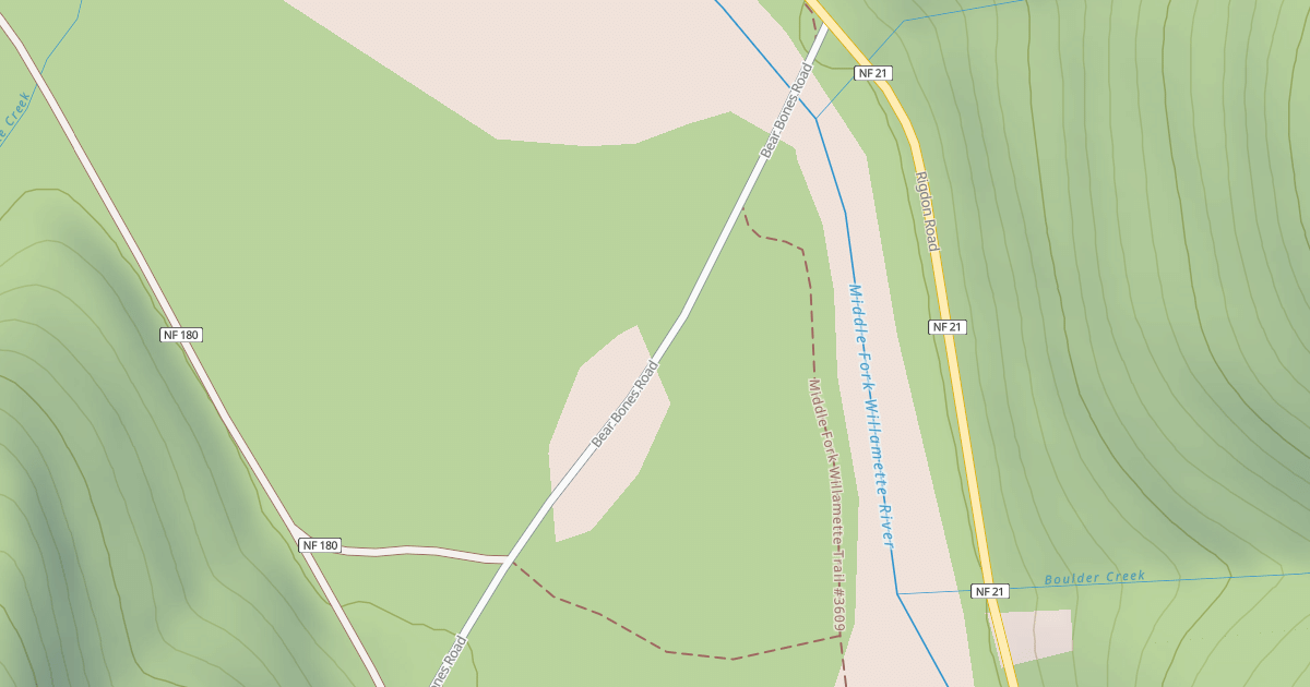 Map preview of BEAR BONES ROAD