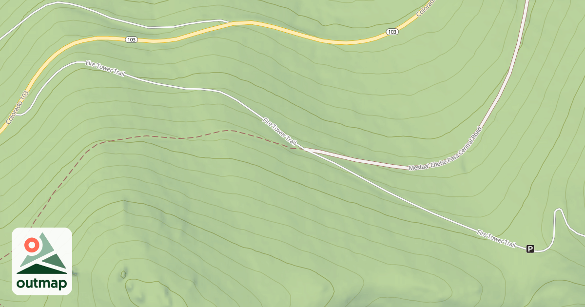 Map of MESTAA' EHEHE MOUNTAIN LOOKOUT