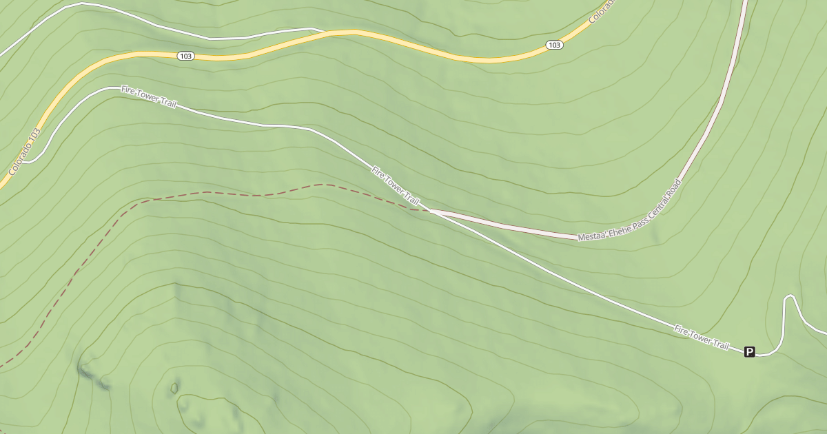 Map preview of MESTAA' EHEHE MOUNTAIN LOOKOUT