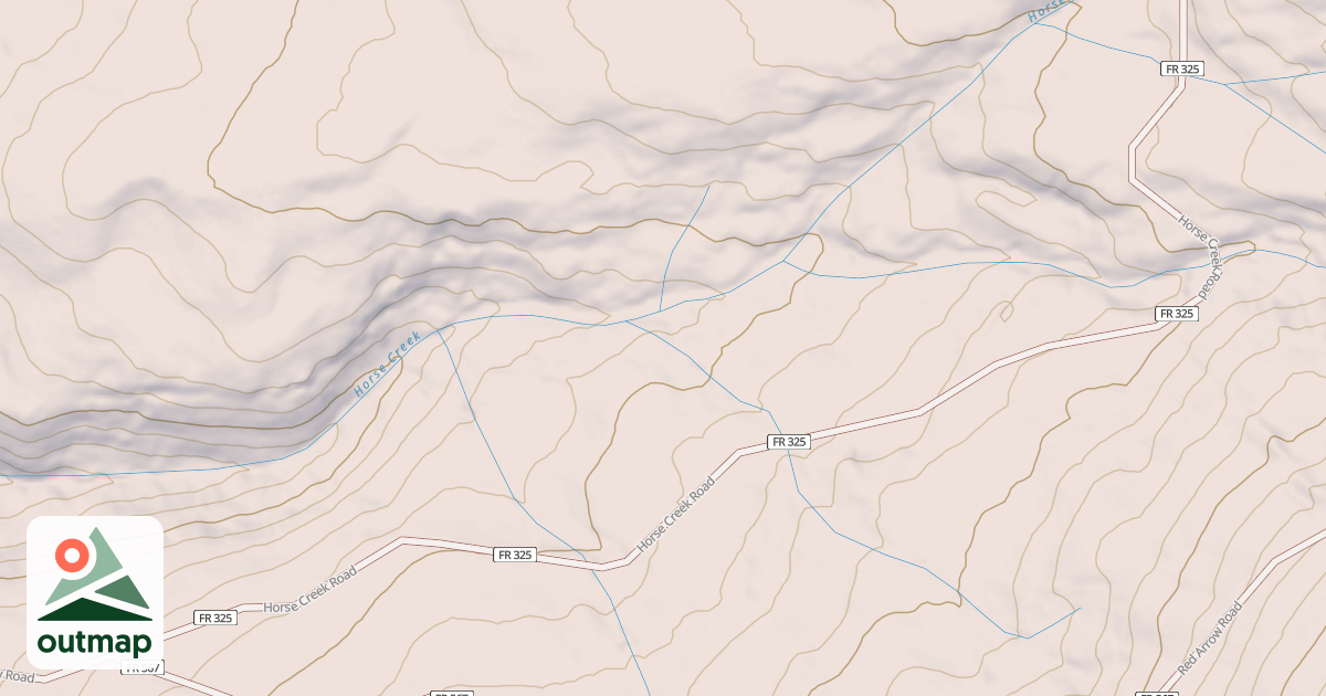 Map of HORSE CRK