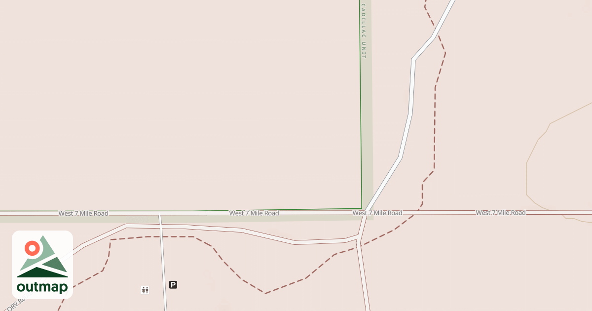 Map of Little Manistee Motorcycle Trail