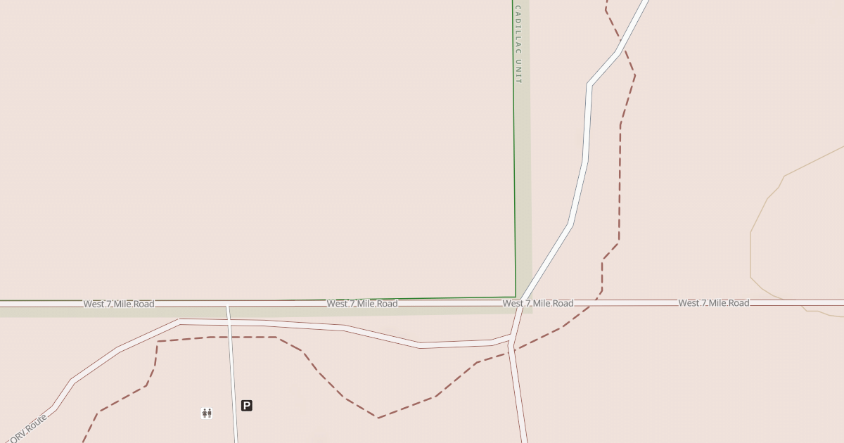 Map preview of Little Manistee Motorcycle Trail