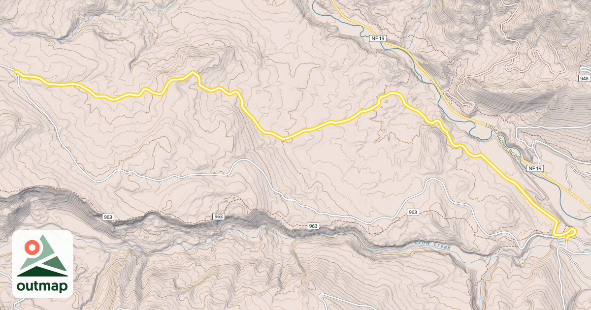 Map of National Forest Development Road 1921