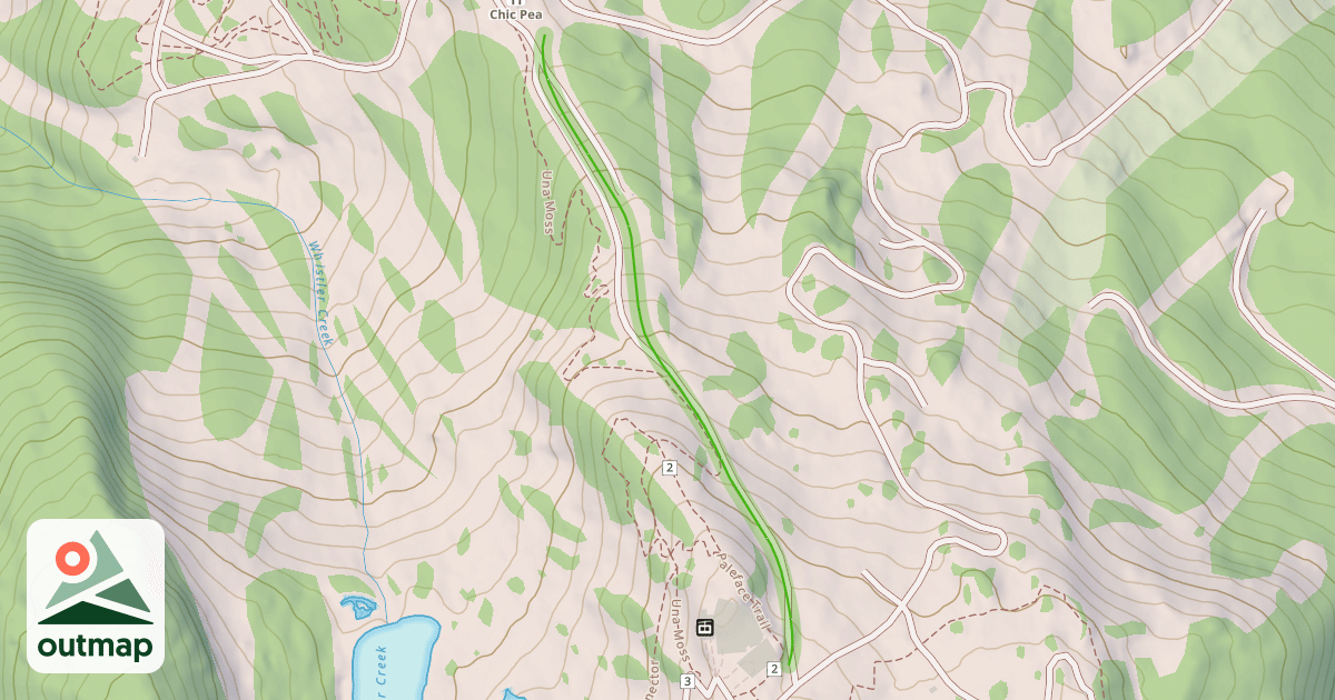 Map of Upper Whiskey Jack