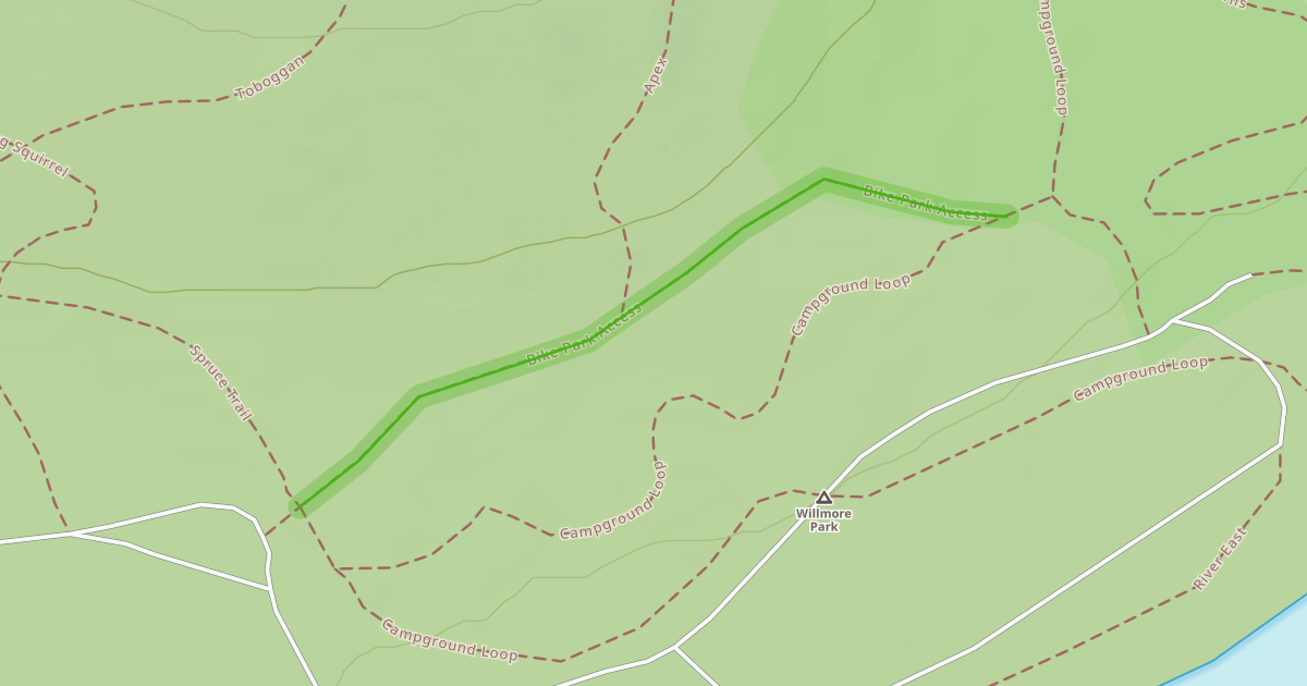 Map preview of Bike Park Access