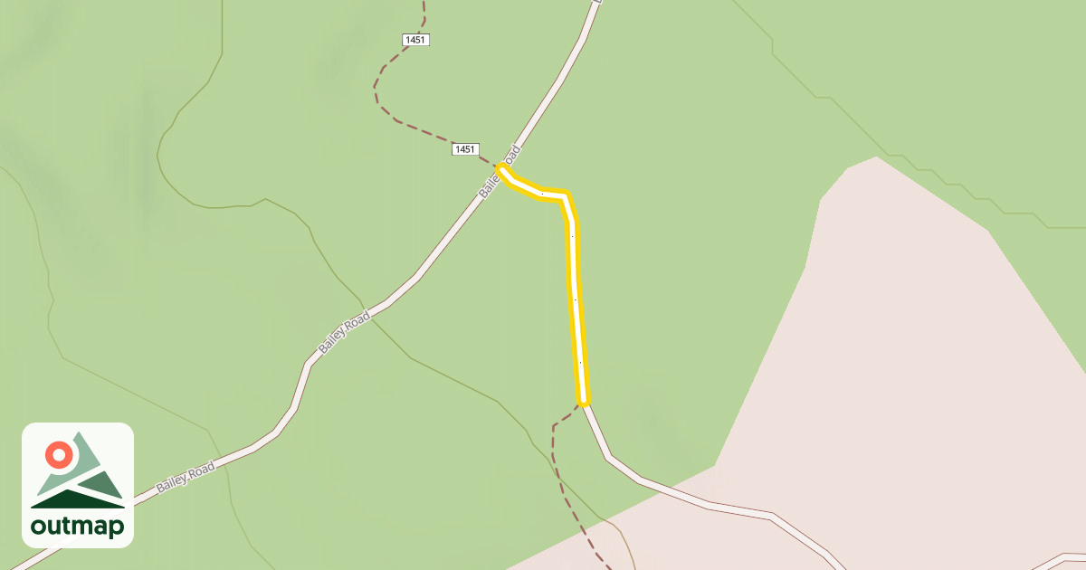 Map of Mt Bailey Nordic