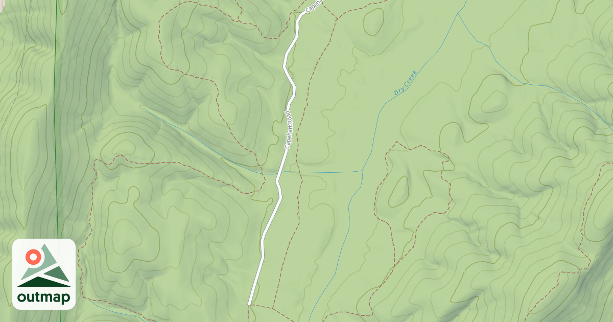 Map of Dry Creek Trail