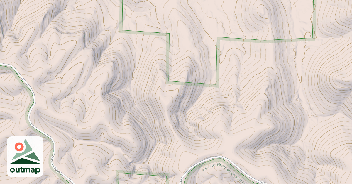 Map of UPPER PERRY RIDGE