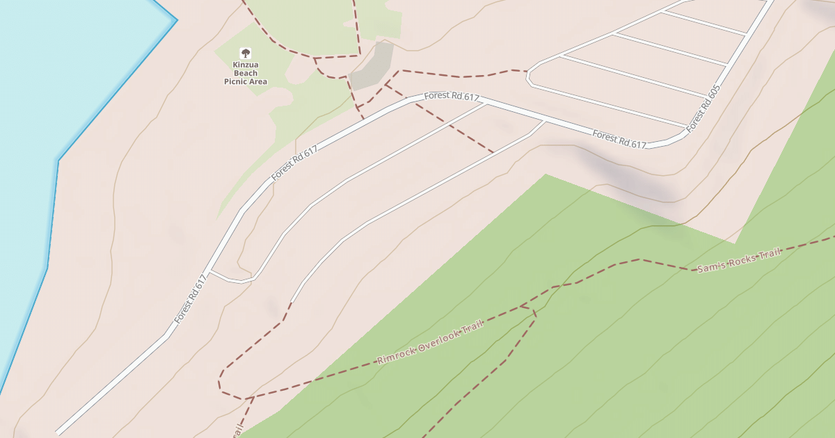 Map preview of KINZUA BEACH - G