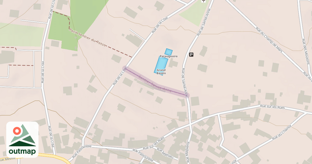 Map of Sentier Sainte-Anne