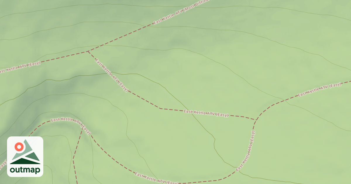 Map of East Kettle ATV Trail System