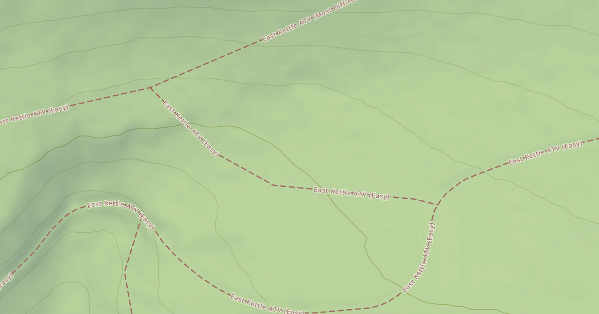 Map preview of East Kettle ATV Trail System