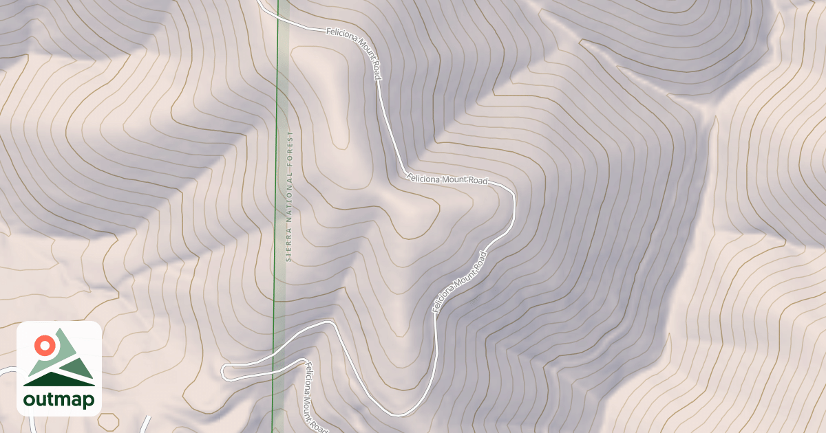 Map of FELICIANA MTN ROAD