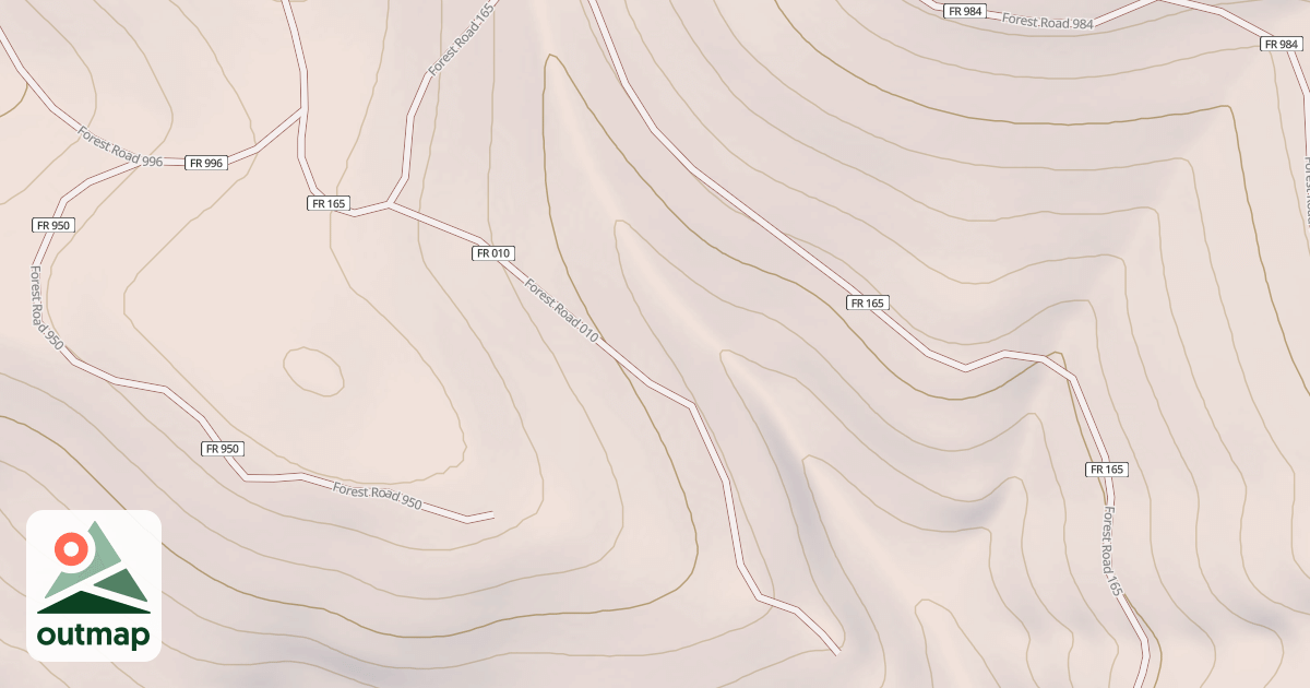 Map of USFS National Forest System Roads {68A4B343-49BA-407A-B296-BAD49B89B840}