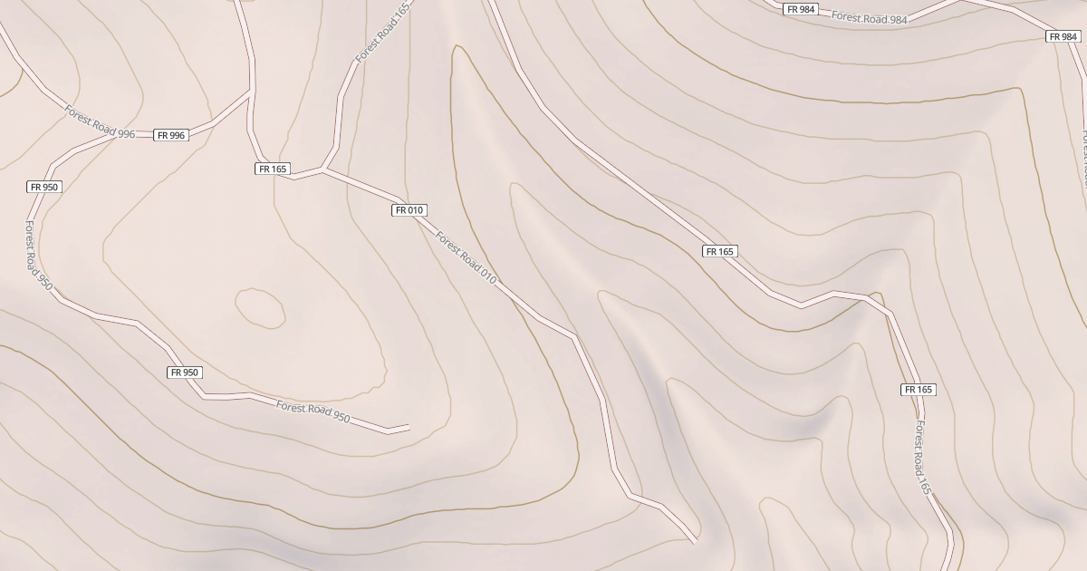 Map preview of USFS National Forest System Roads {68A4B343-49BA-407A-B296-BAD49B89B840}