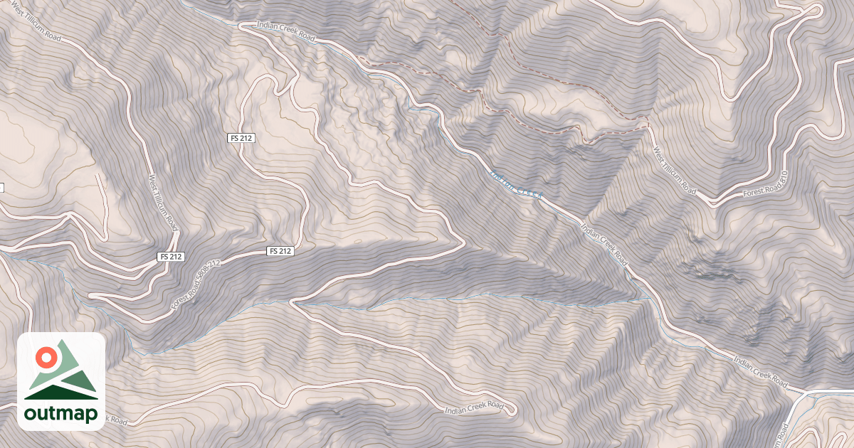 Map of INDIAN CREEK