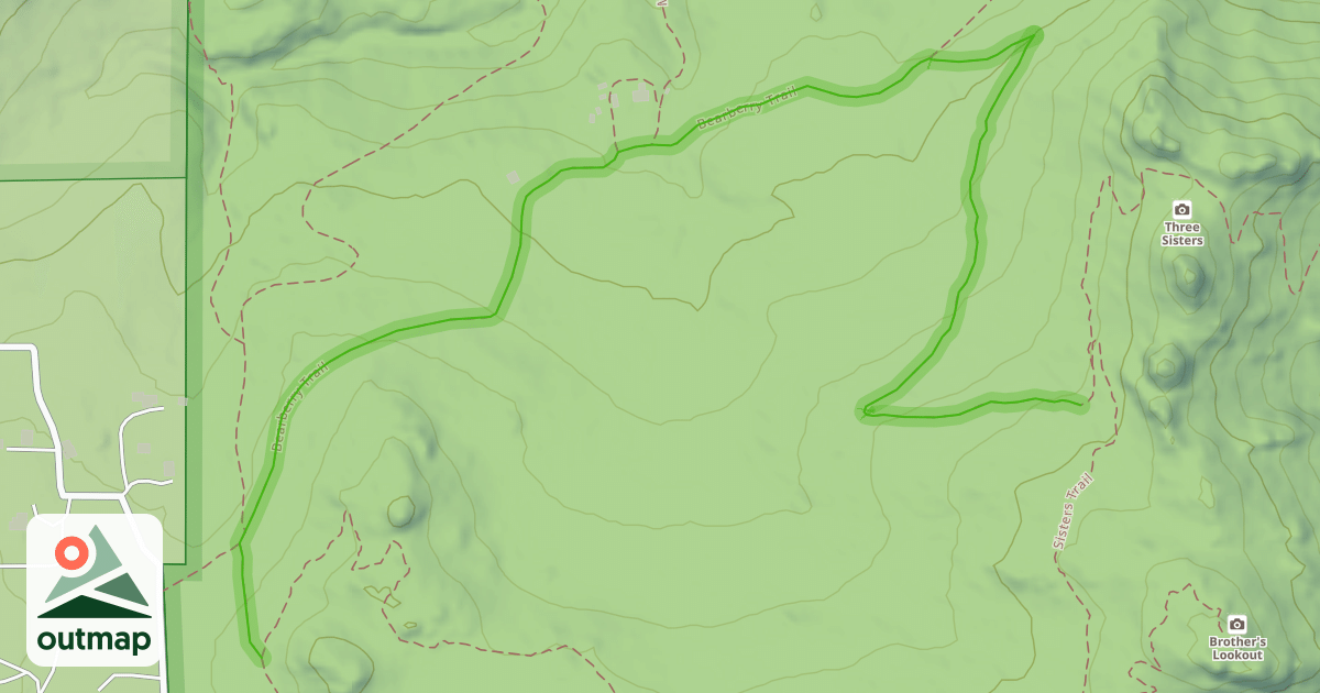 Map of Bearberry Trail