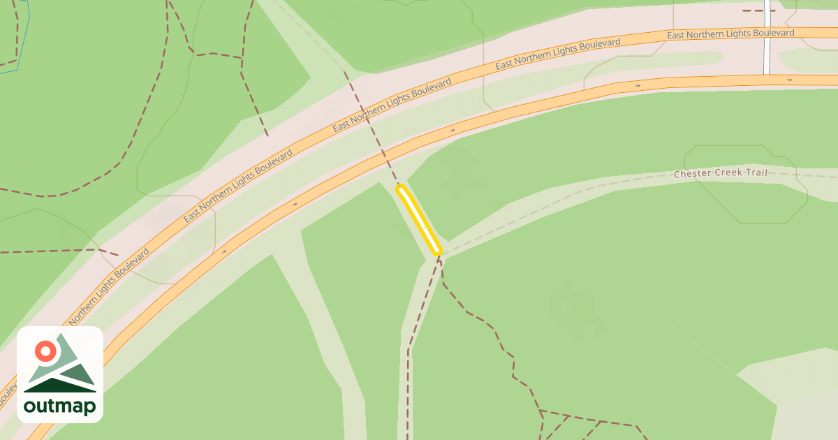 Map of Chester Creek Trail