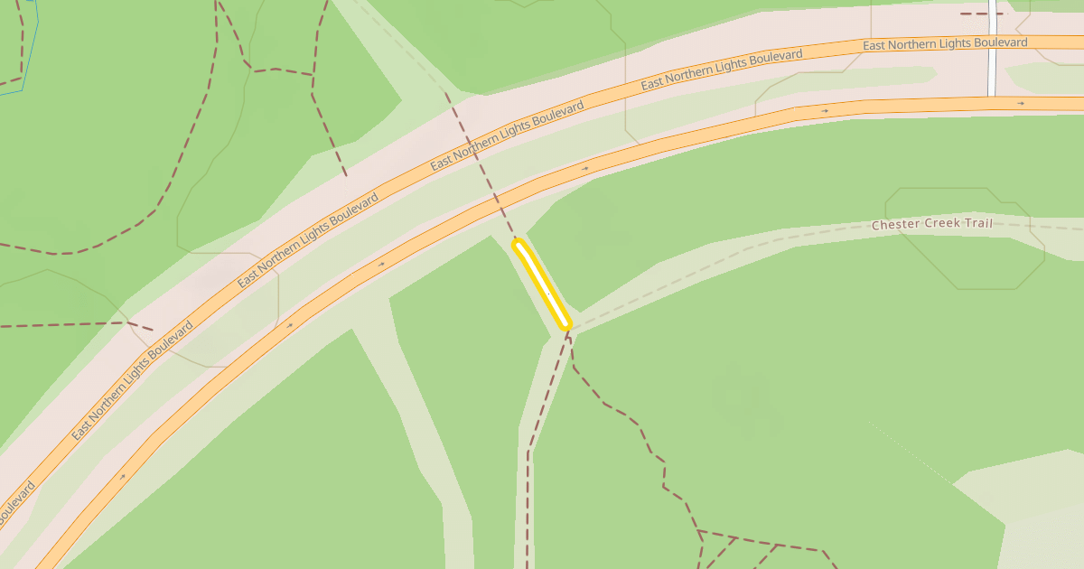 Map preview of Chester Creek Trail