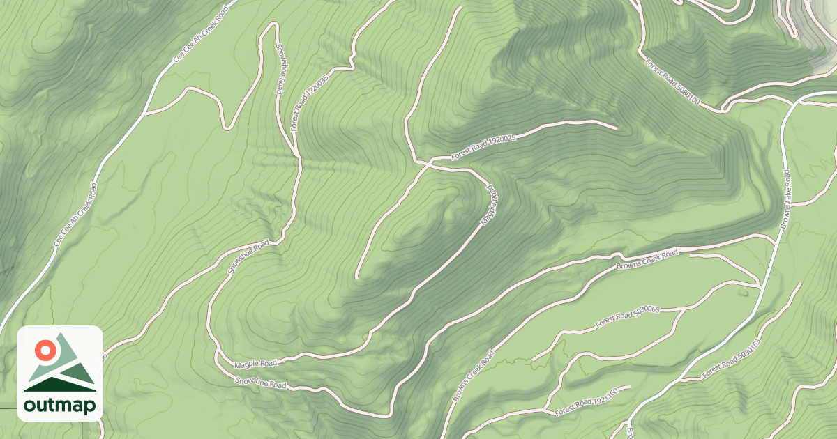 Map of SNOWSHOE