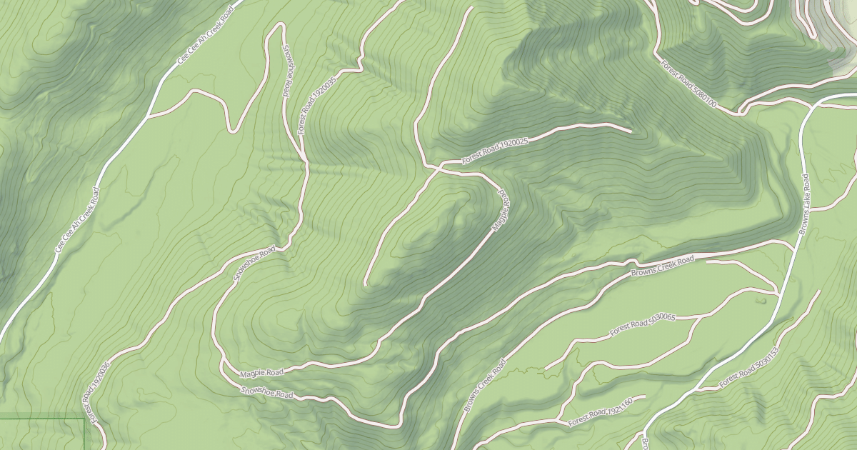 Map preview of SNOWSHOE