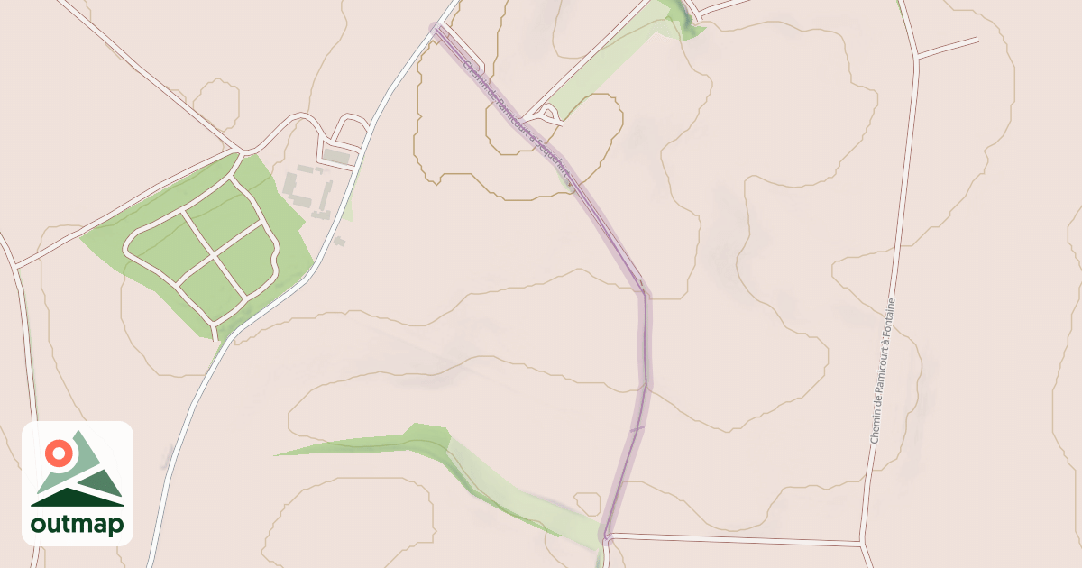 Map of Chemin de Ramicourt a Sequehart