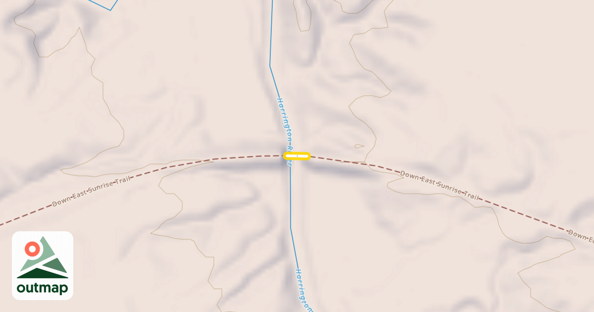 Map of Down East Sunrise Trail