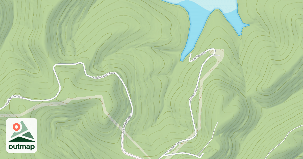Map of CARR LOW GAP